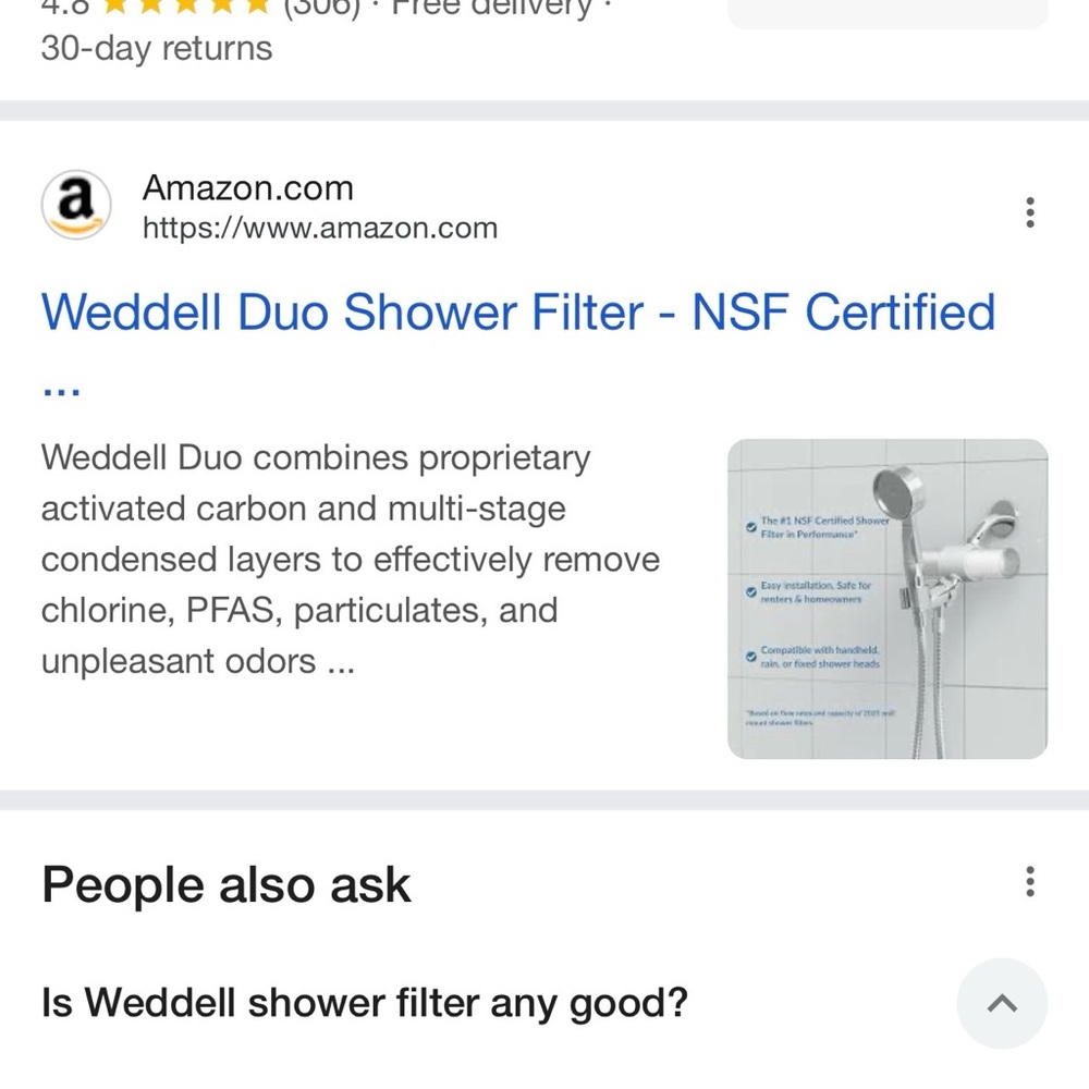 Weddell Duo shower Filter WHITE - Picture 3 of 3
